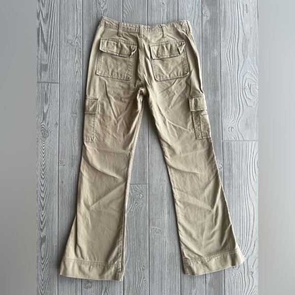 Abercrombie Kids Uniform Girls Paratroop Cargo Bootcut Khakis Girls Size 16 - Picture 2 of 10